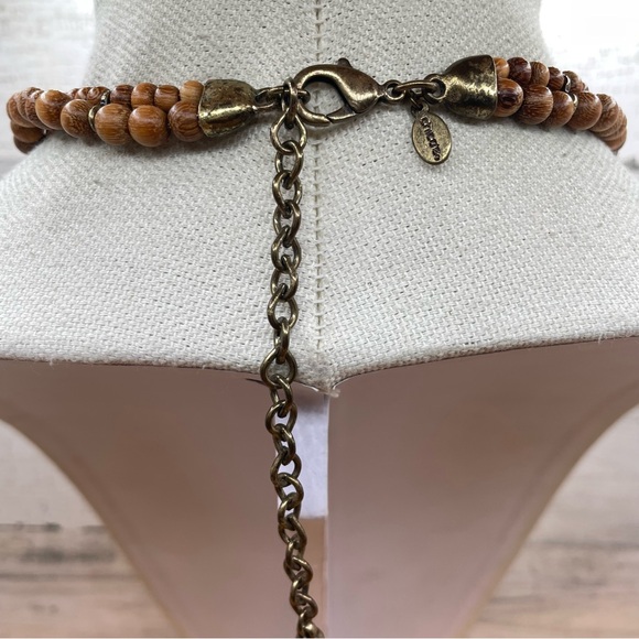 Beautiful Vintage 1990’s Jewelry Chico’s Statement Bib 3 Strand Necklace - Picture 4 of 6